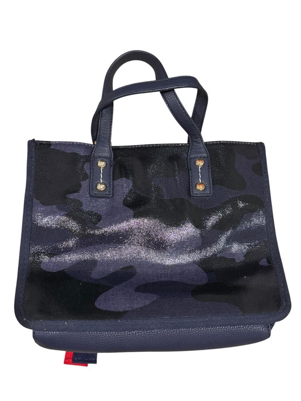 Tommy Hilfiger Navy Camo Signature Tote Crossbody Bag